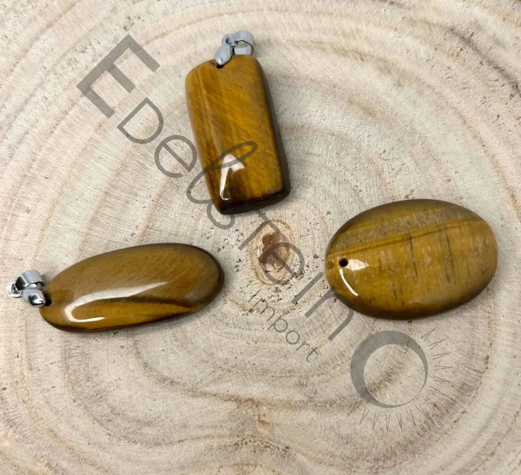 Pendentif Oeil de Tigre – Pierres naturelles Taille M – Grossiste minéraux