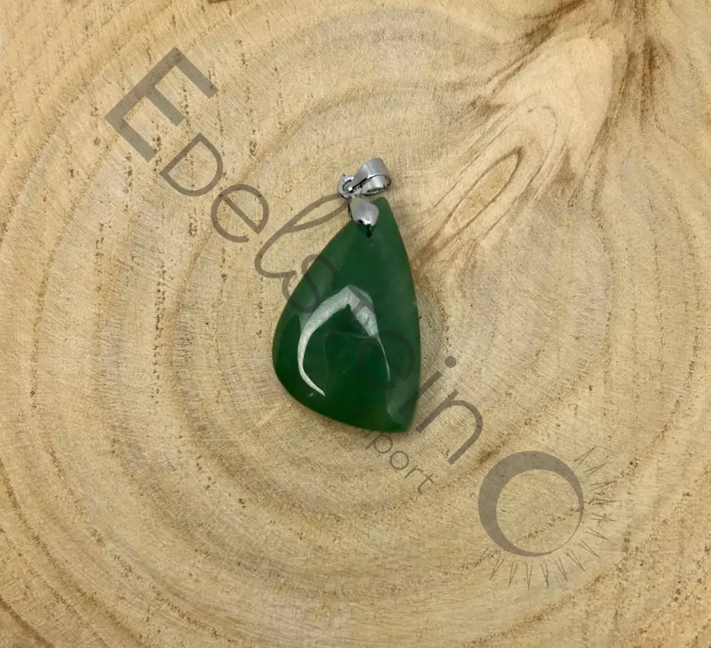 [PEN-AVEARG-M] Pendentif Aventurine verte – Pierres naturelles Taille M – Grossiste minéraux
