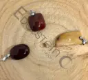 Pendentif Jaspe Mokaïte – Pierres naturelles taille M – Grossiste minéraux