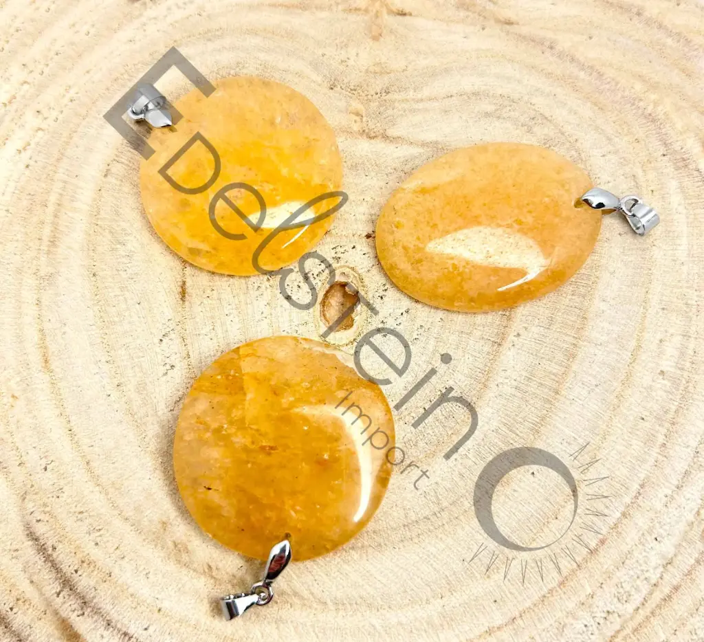 Pendentif Aventurine Pêche – Pierres naturelles taille M – Grossiste minéraux