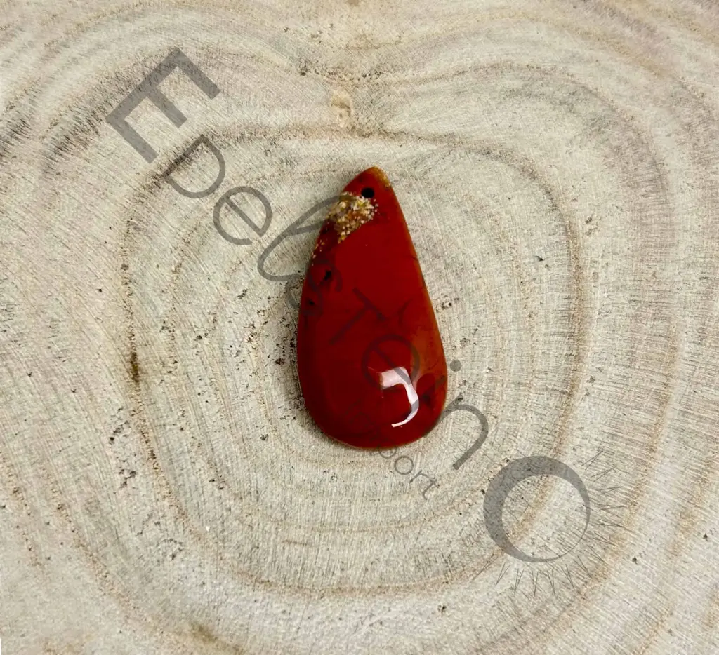 [PEN-JASPR-TM] Pendentif Jaspe Rouge – Pierres naturelles taille M – Grossiste minéraux