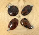 Pendentif Obsidienne Acajou – Pierres naturelles Taille M – Grossiste minéraux
