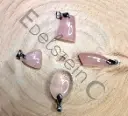 Pendentif en Quartz Rose  - Pierres naturelles Taille S – Grossiste minéraux
