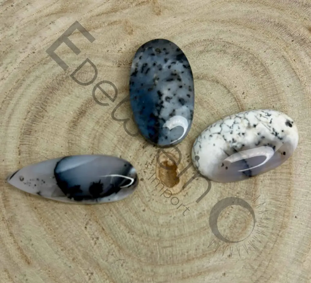 [PEN-AGDEN-L] Pendentif Agate Dendrite - Pierres naturelles Taille L – Grossiste minéraux