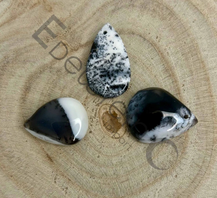 [PEN-AGDEN-S] Pendentif Agate Dendrite - Pierres naturelles Taille S – Grossiste minéraux