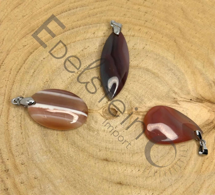 [PEN-AGBO-M] Pendentif Agate du Botswana – Pierres naturelles Taille M – Grossiste minéraux
