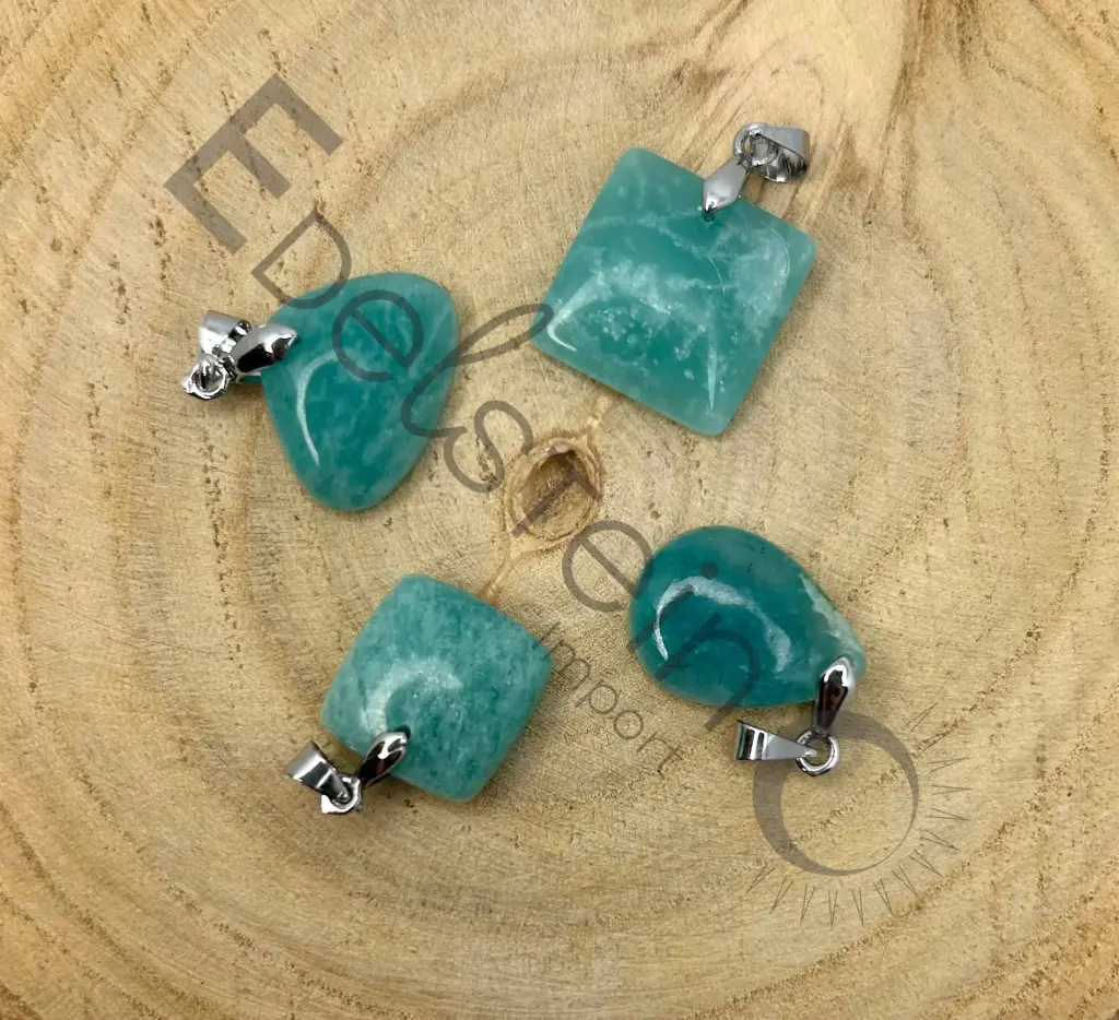 [PEN-AMA-S] Pendentif Amazonite – Pierres naturelles Taille S – Grossiste minéraux