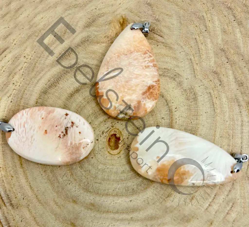 Pendentif Scolécite - Pierres naturelles Taille L – Grossiste minéraux