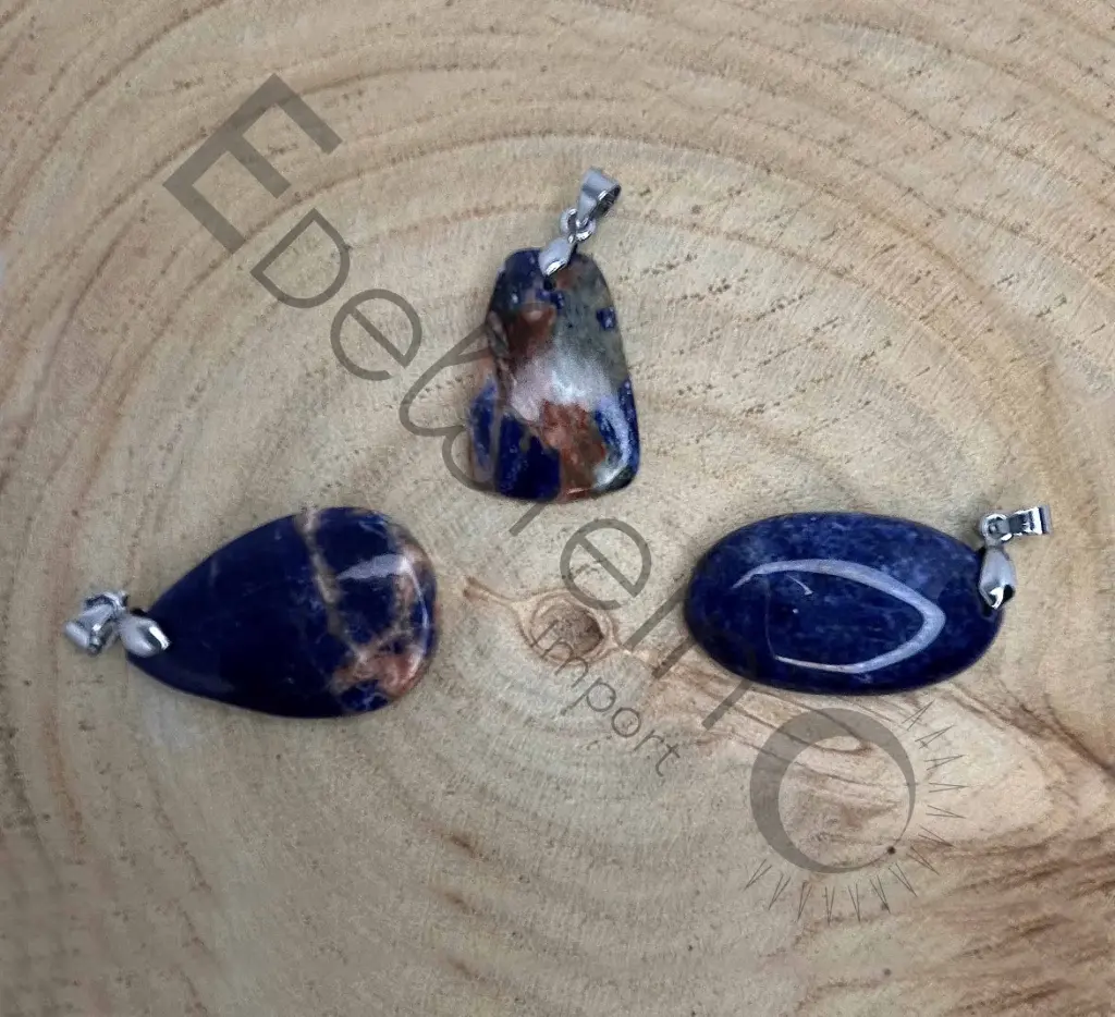 [PEN-SODA-TM] Pendentif Sodalite - Pierres naturelles Taille M – Grossiste minéraux