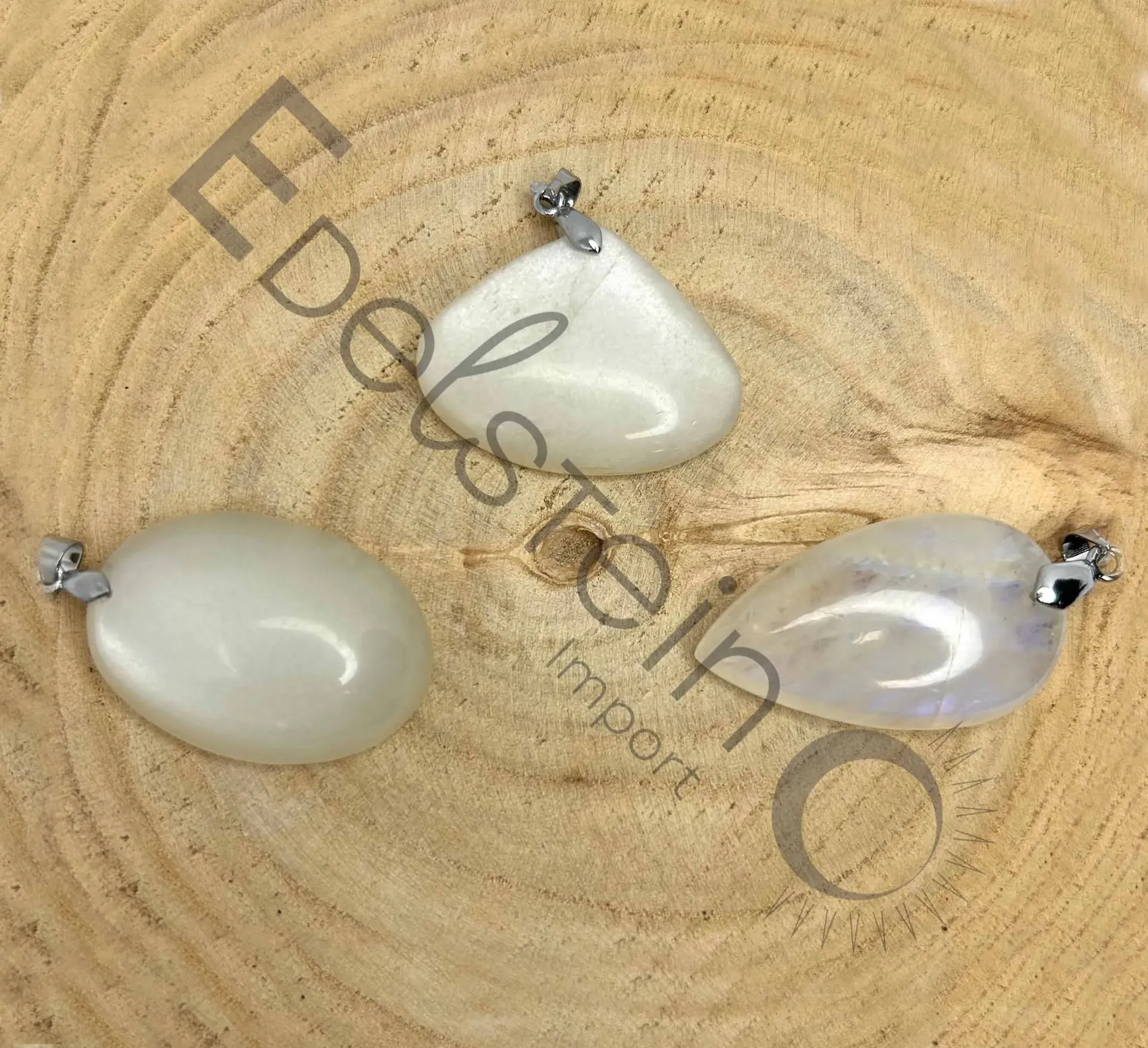 Pendentif Pierre de Lune – Pierres naturelles Taille L – Grossiste minéraux