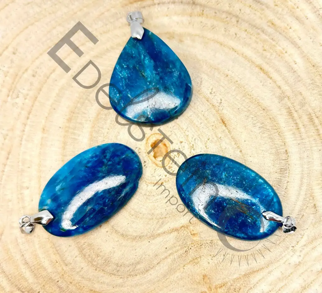 Pendentif Apatite – Pierres naturelles Taille L – Grossiste minéraux