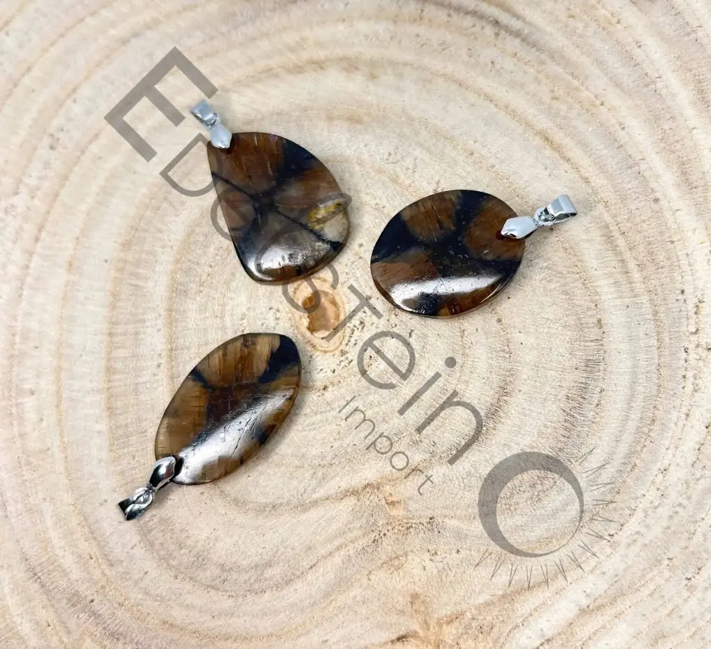 Pendentif Chiastolite  - Pierres naturelles Taille M – Grossiste minéraux
