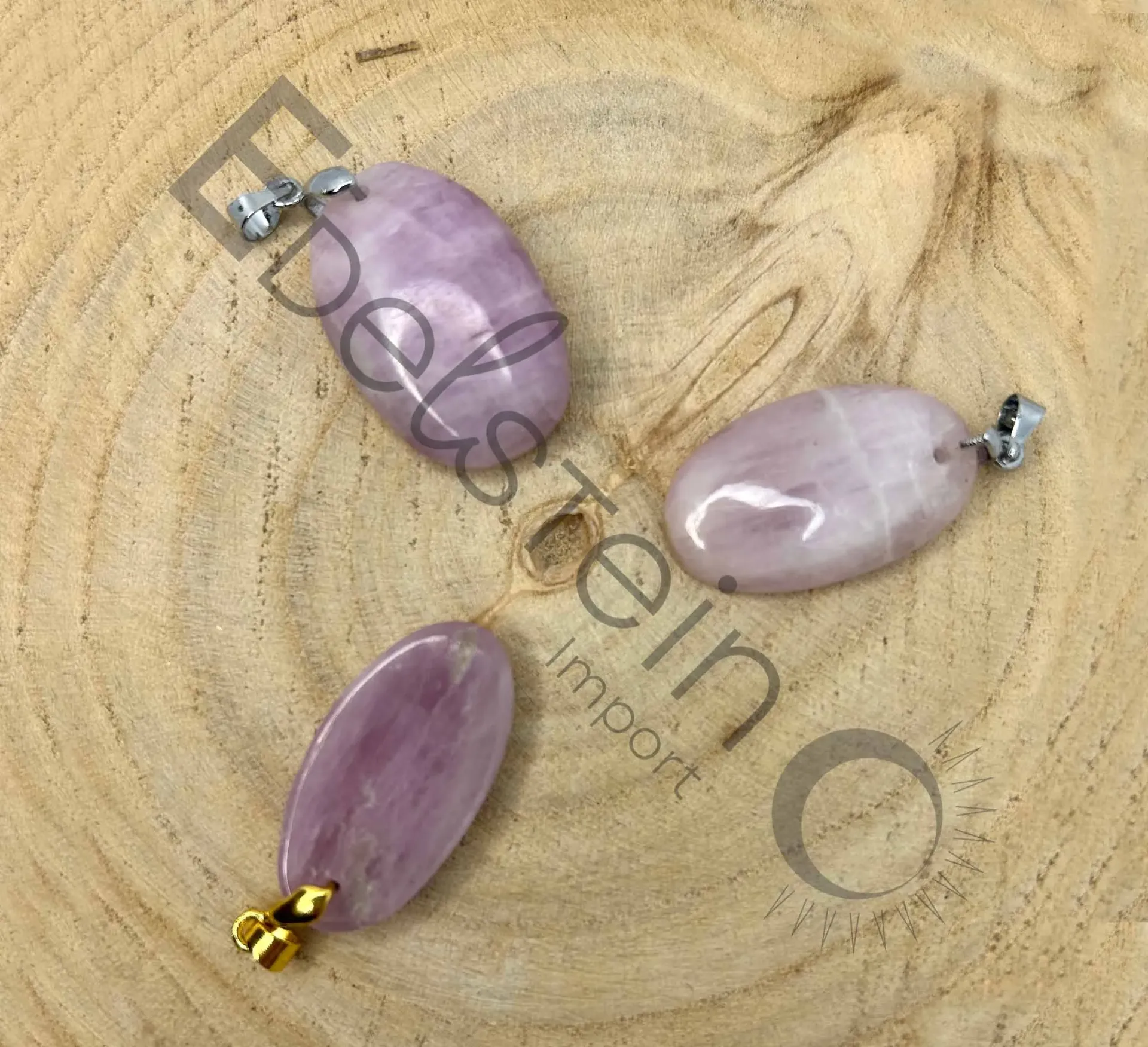 Pendentif Kunzite - Pierres naturelles Taille L – Grossiste minéraux