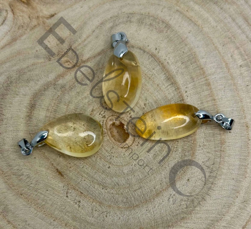 Pendentif Citrine – Pierres naturelles  Taille M – Grossiste minéraux