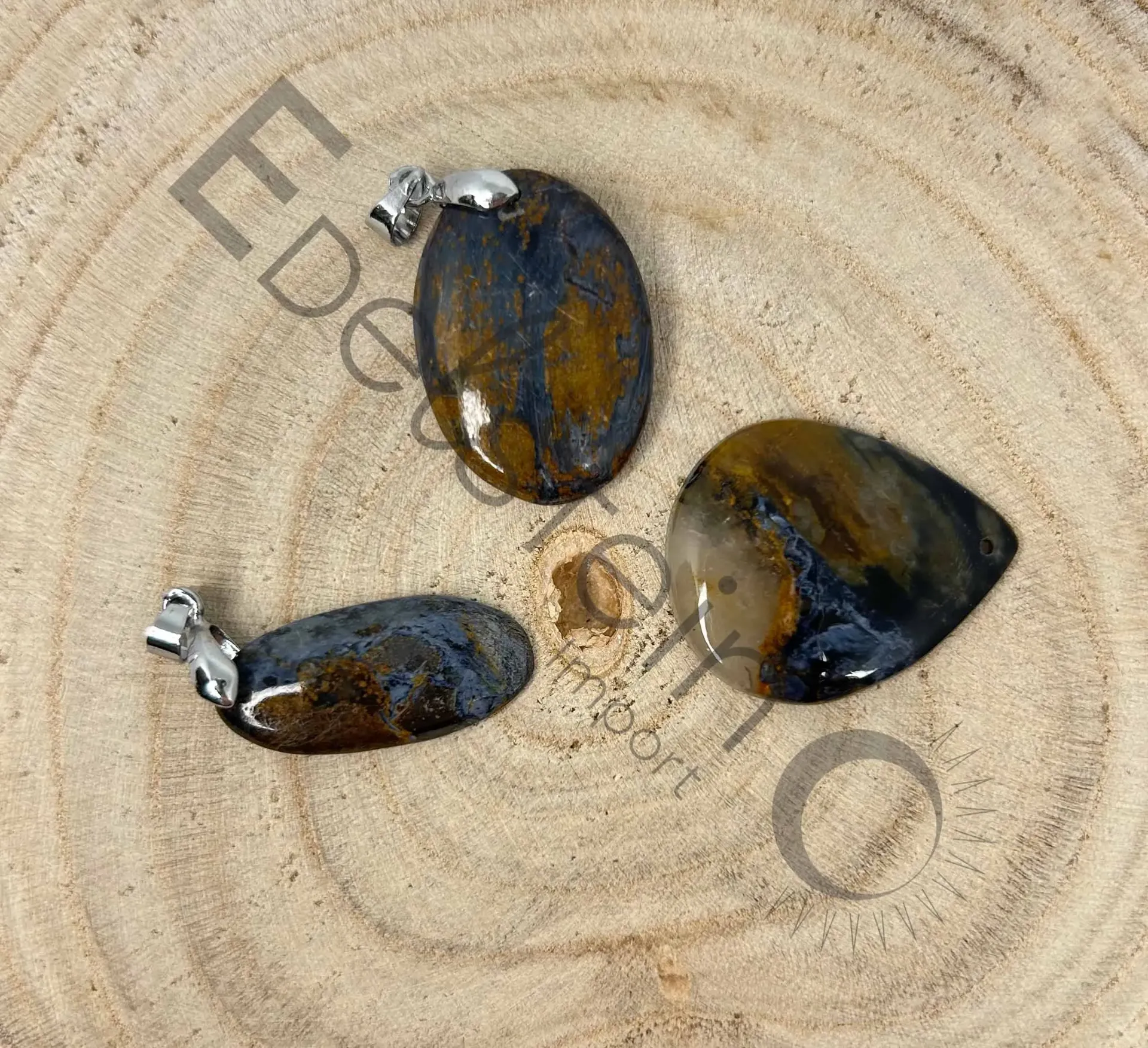 Pendentif Piétersite  - Pierres naturelles Taille M – Grossiste minéraux