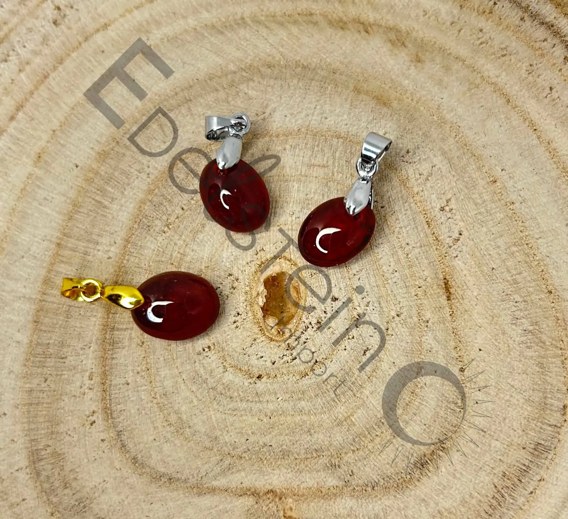 Pendentif Grenat Almadin – Pierres naturelles Taille S – Grossiste minéraux