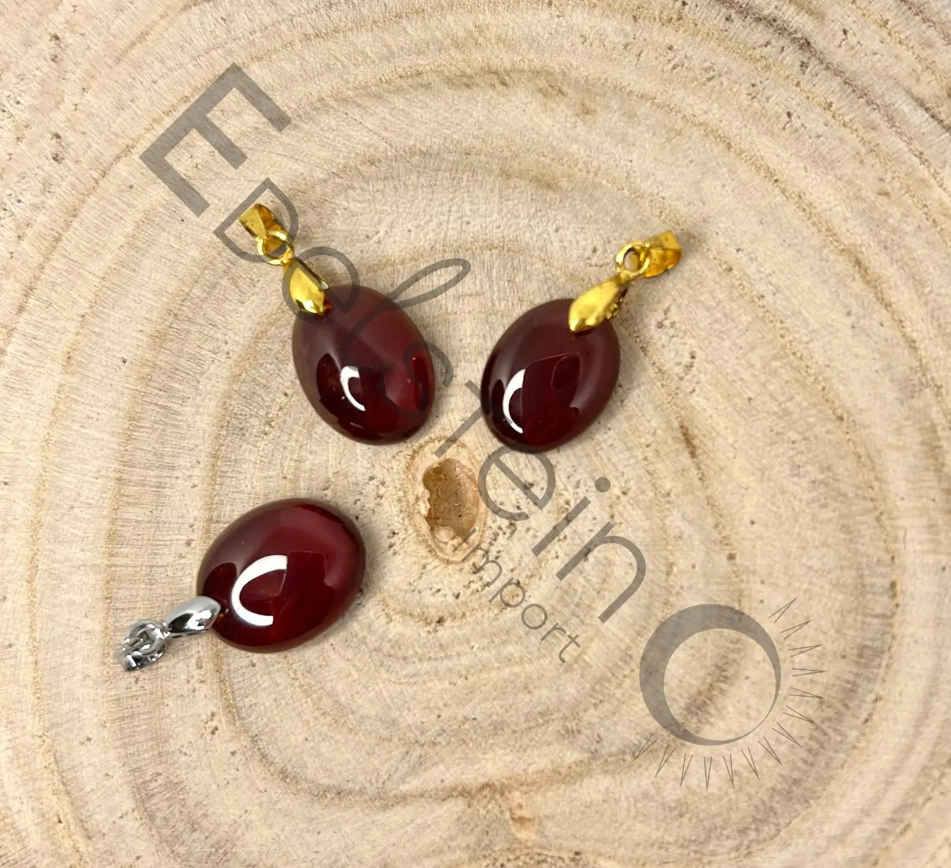 Pendentif Grenat Almadin – Pierres naturelles Taille M – Grossiste minéraux