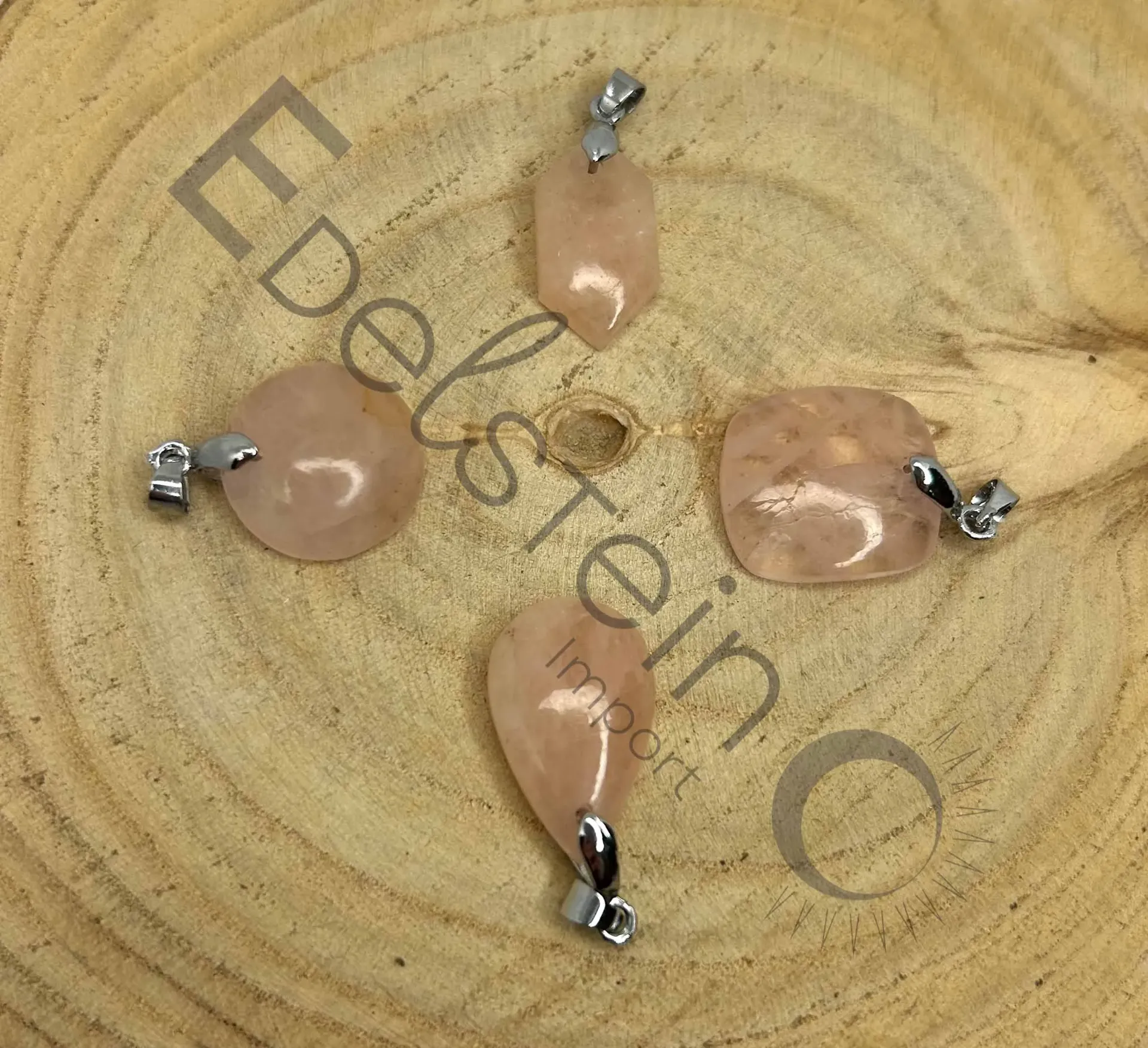 Pendentif Morganite - Pierres naturelles Taille S – Grossiste minéraux