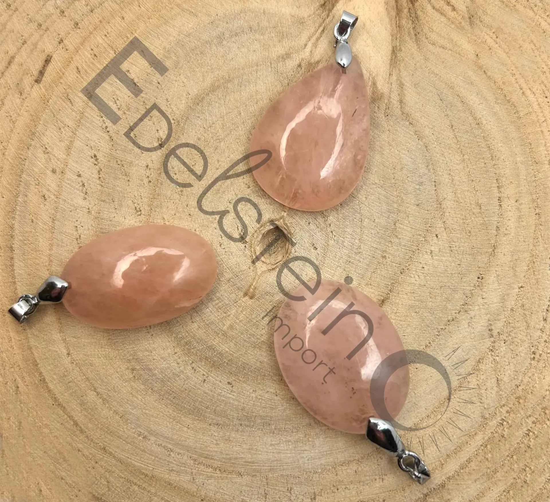 Pendentif Morganite - Pierres naturelles Taille L – Grossiste minéraux