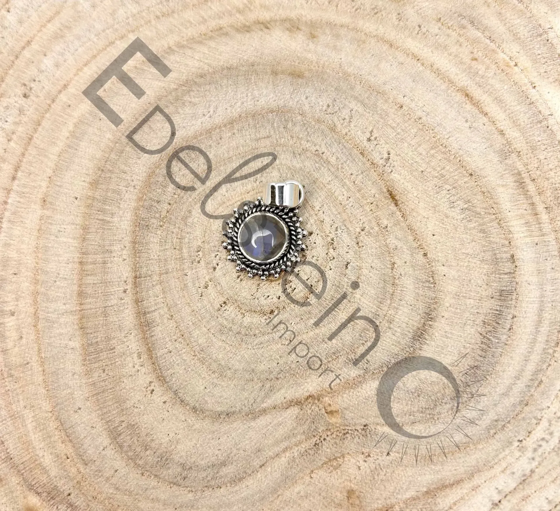 Pendentif Labradorite Rond – Pierres naturelles taille S – Grossiste minéraux