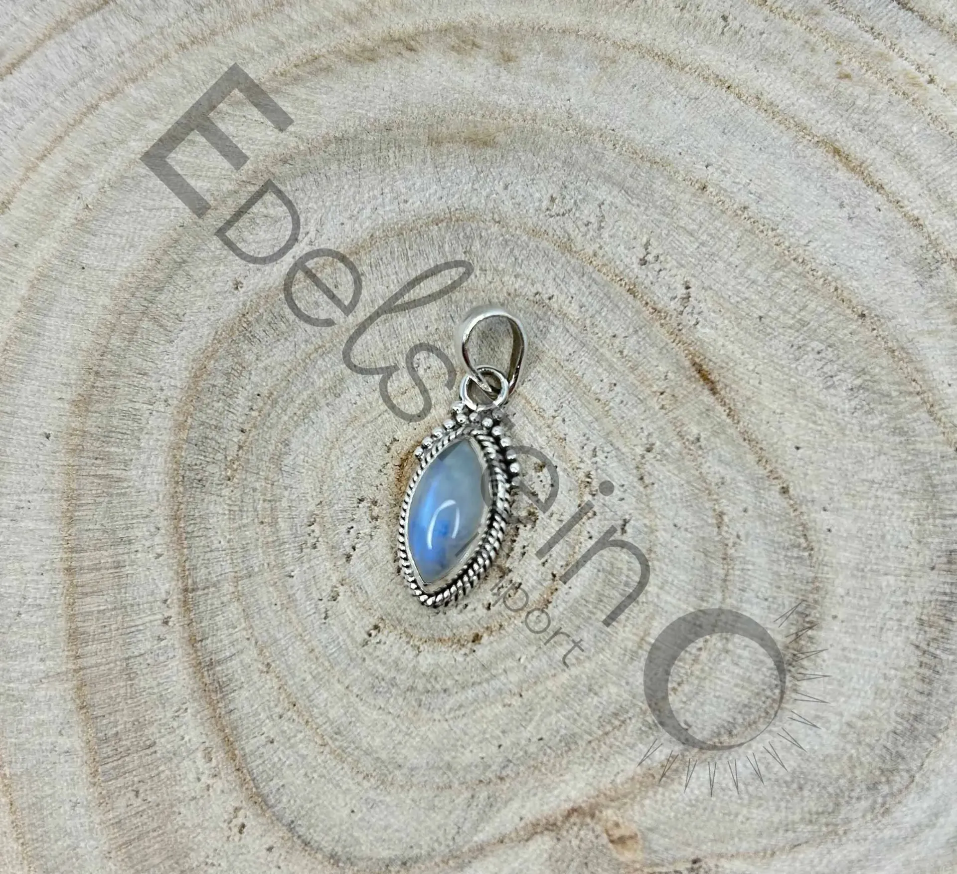 Pendentif Pierre de Lune blanche Ovale – Pierres naturelles Taille S – Grossiste minéraux