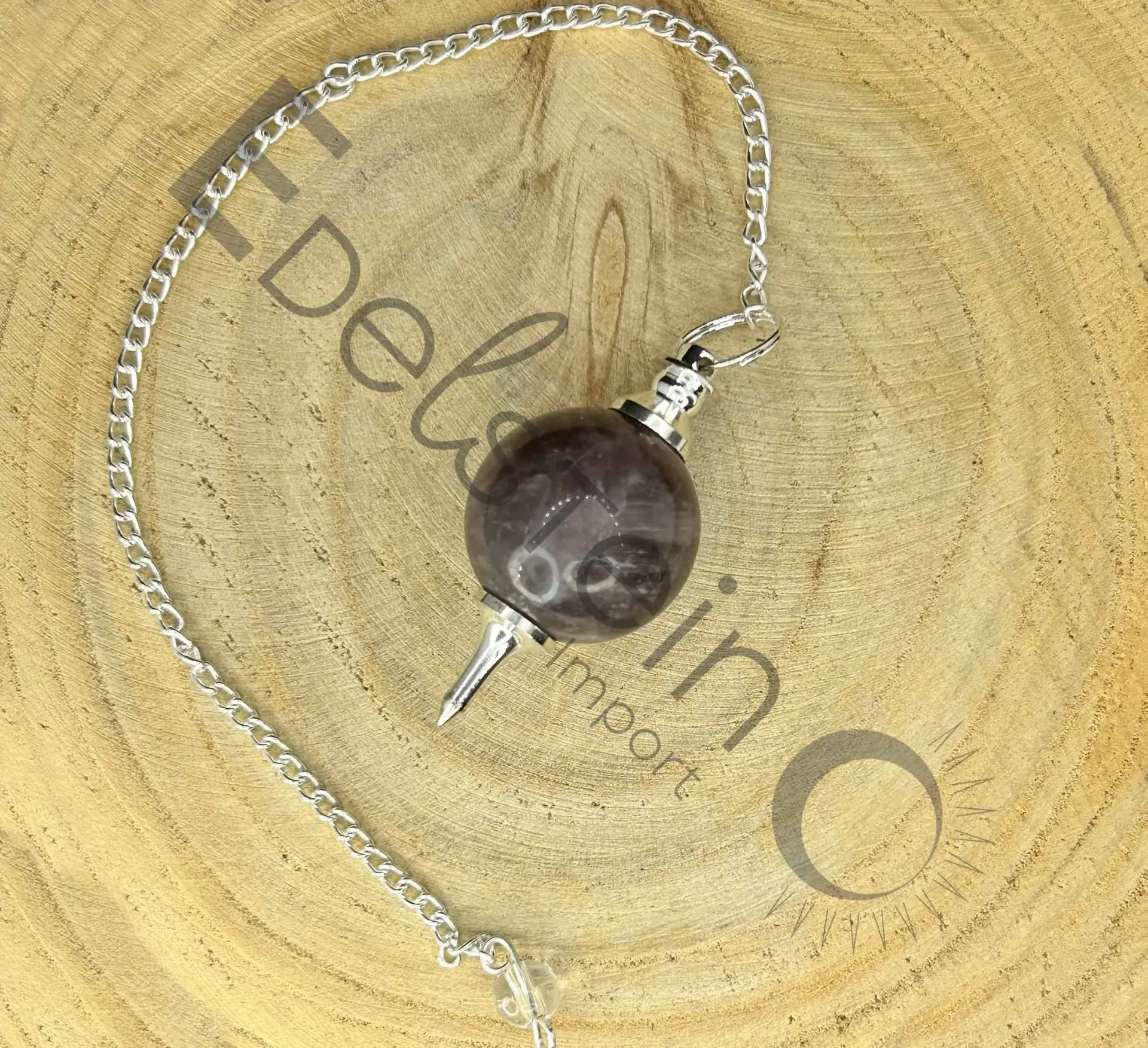 [PDL-SPH-AME] Pendule Sphère Améthyste  - Pierres naturelles – Grossiste minéraux