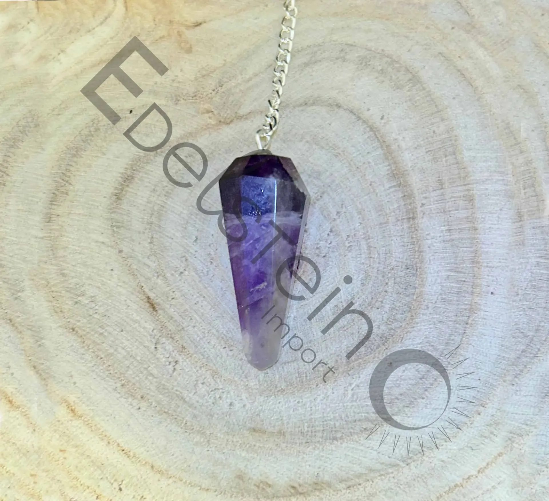 [PDL-CNQ-AME] Pendule Conique Améthyste  - Pierres naturelles – Grossiste minéraux