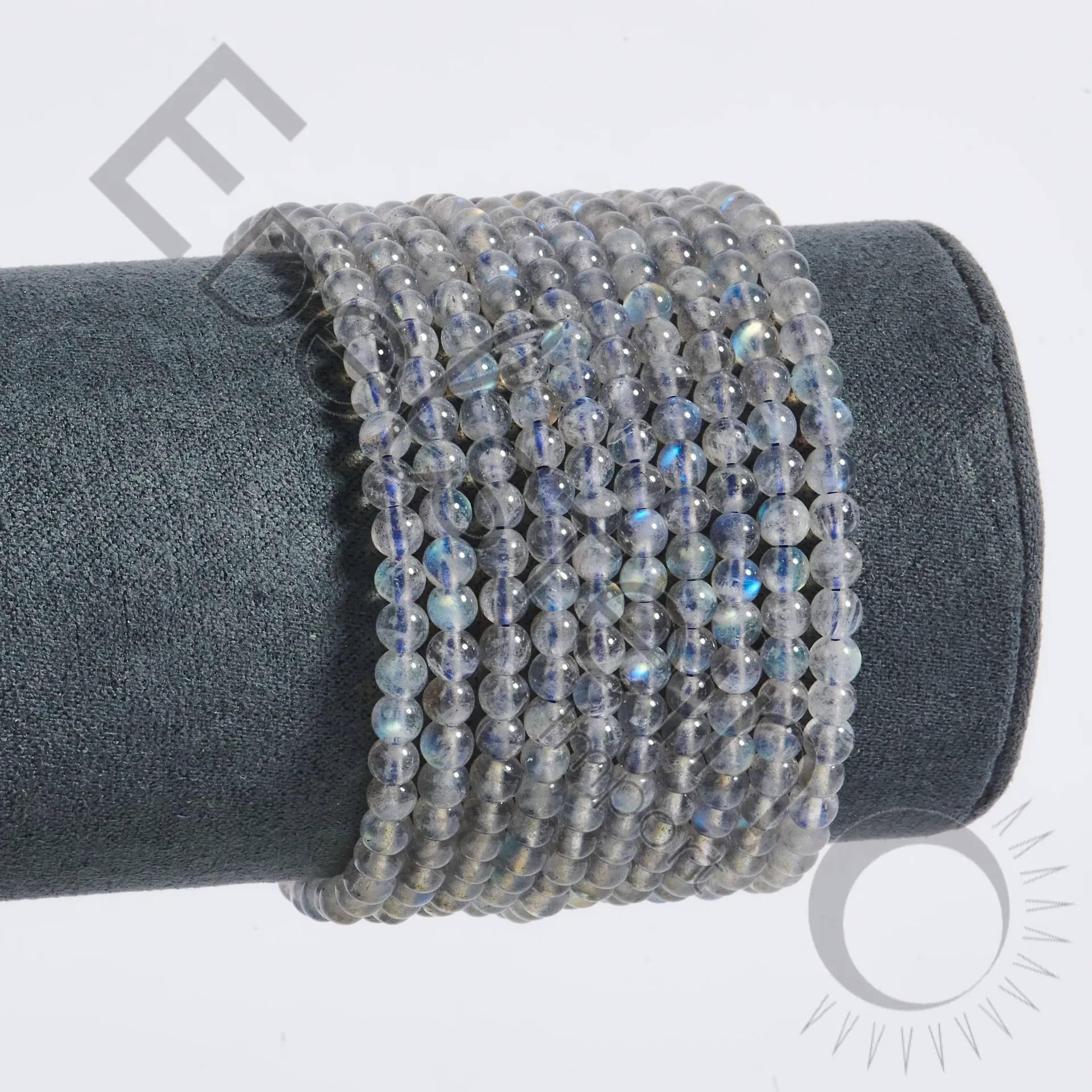Bracelet Labradorite – Perles naturelles 4mm Taille S – Grossiste minéraux
