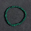 Bracelet Malachite – Perles naturelles 4mm Taille S – Grossiste minéraux