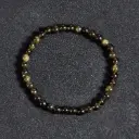 Bracelet Obsidienne dorée – Perles naturelles 4mm Taille S – Grossiste minéraux
