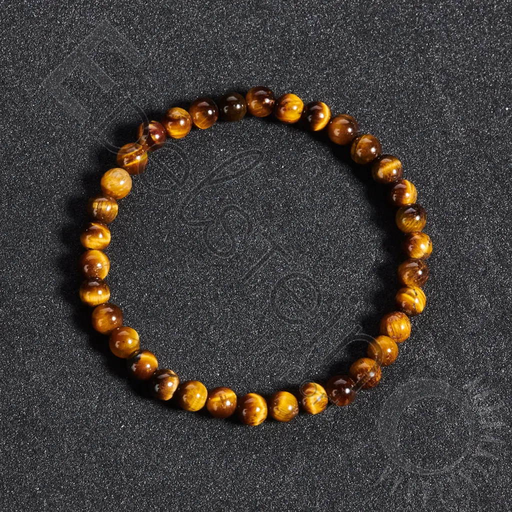 Bracelet Oeil de Tigre – Perles naturelles 4mm Taille S – Grossiste minéraux