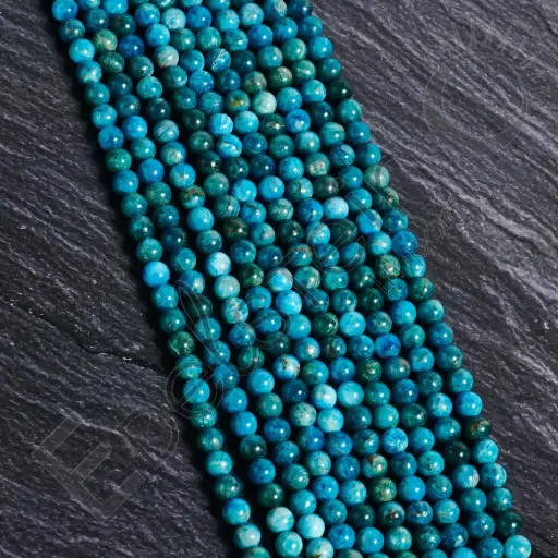 [FPE-APA06] Fil de perles Apatite – Perles naturelles 6mm – Grossiste minéraux