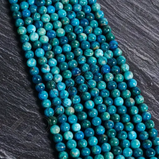 [FPE-APA08] Fil de perles Apatite – Perles naturelles 8mm – Grossiste minéraux