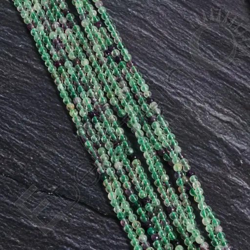 [FPE-FLU04] Fil de perles Fluorite – Perles naturelles 4mm – Grossiste minéraux