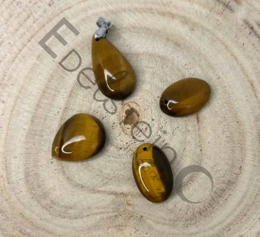 [PEN-ODTIARG-TS] Pendentif en Oeil de Tigre – Pierres naturelles Taille S – Grossiste minéraux