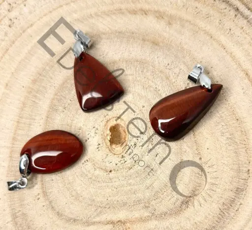 [PEN-ODTA-TS] Pendentif en Oeil de Taureau – Pierres naturelles taille S – Grossiste minéraux