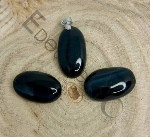 [PEN-ODFA-TS] Pendentif en Oeil de Faucon – Pierres naturelles taille S – Grossiste minéraux