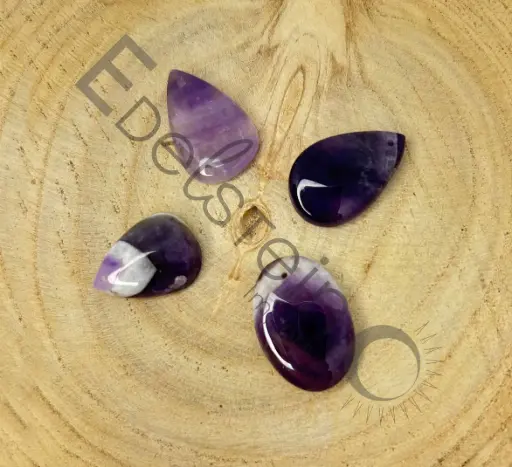 [PEN-AMECHE-S] Pendentif en Améthyste Chevron – Pierres naturelles Taille S – Grossiste minéraux